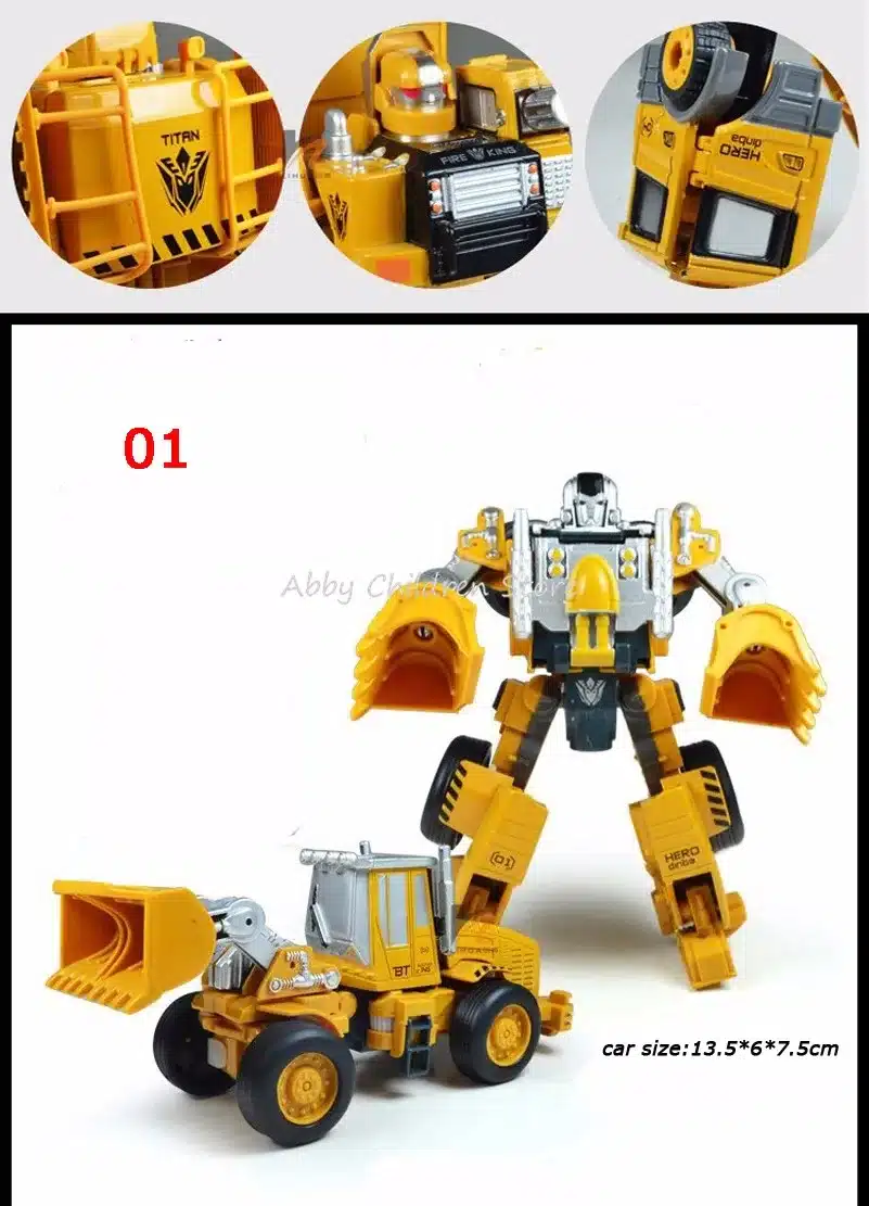 Engineering Transportation Car Transformation Toy 2 in 1 Metal Alloy Construction Vehicle Truck Assembly Excavator Oyuncak 9