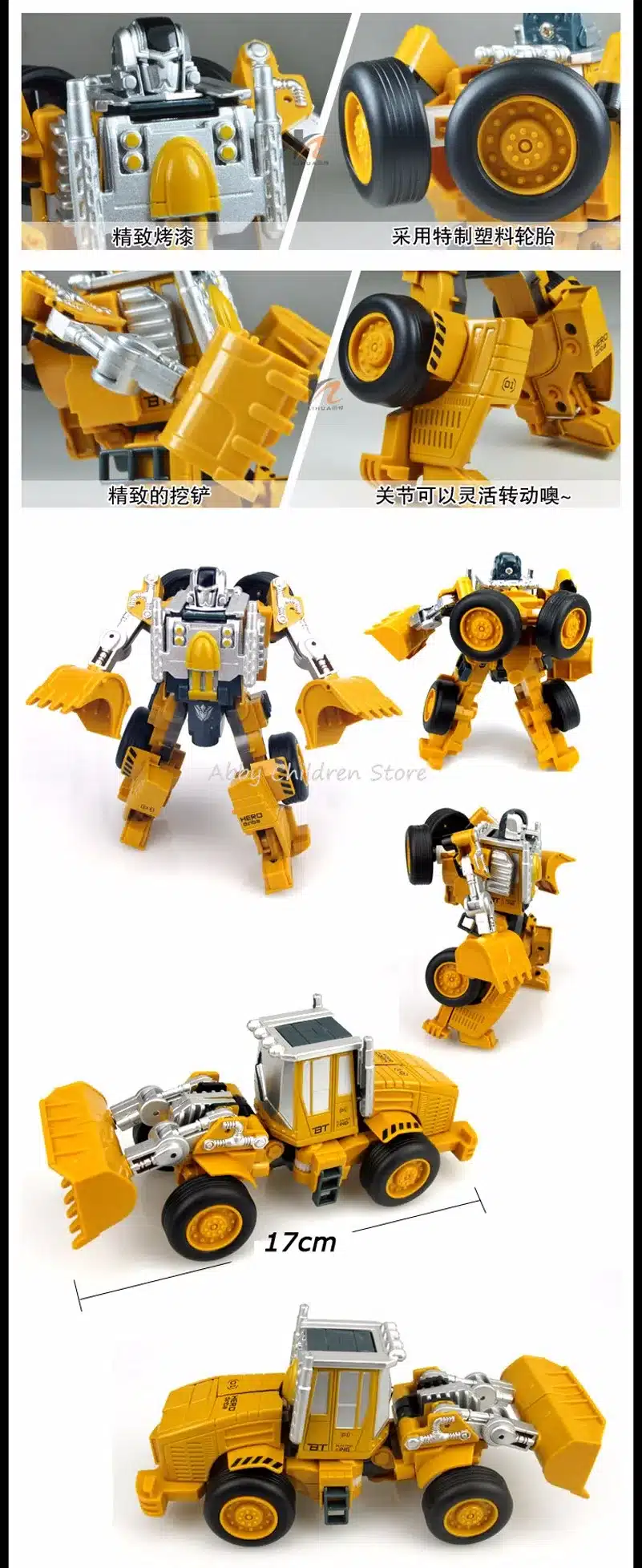 Engineering Transportation Car Transformation Toy 2 in 1 Metal Alloy Construction Vehicle Truck Assembly Excavator Oyuncak 10