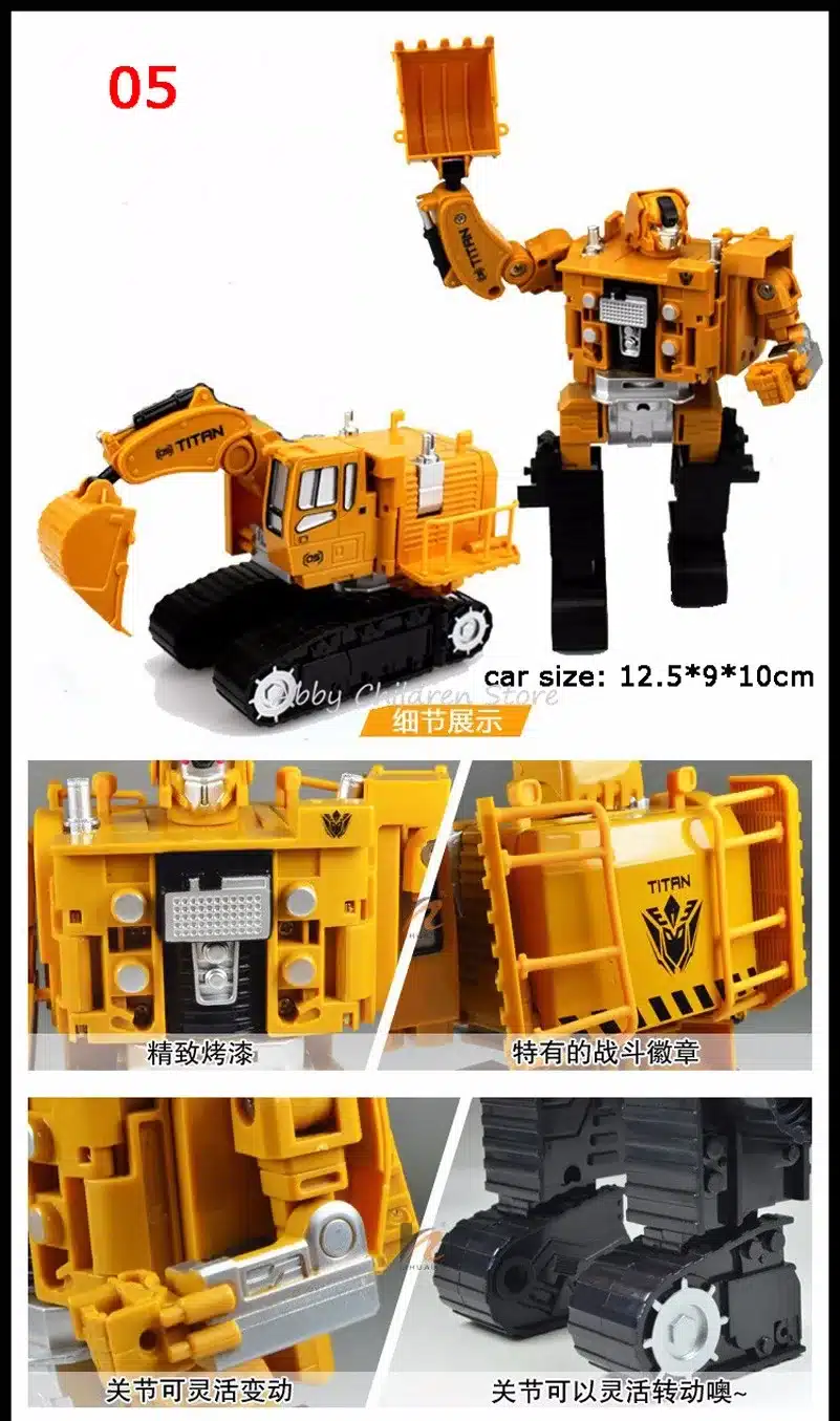 Engineering Transportation Car Transformation Toy 2 in 1 Metal Alloy Construction Vehicle Truck Assembly Excavator Oyuncak 17