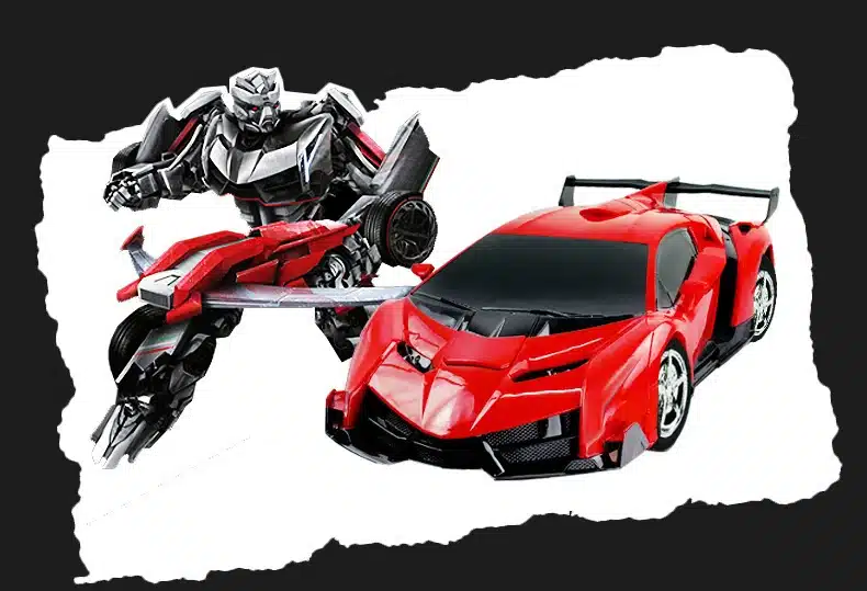 2In1 RC Car Sports Car Transformation Robots Models Remote Control Deformation Car RC fighting toy KidsChildren's Birthday GiFT 2