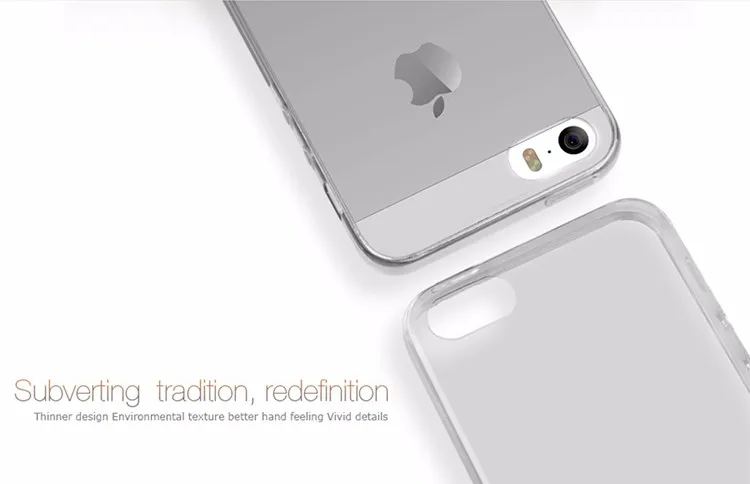 TPU Transparent soft case for Apple iphone SE 5 5S 5E 5SE NILLKIN Nature Series Luxury brand back cover with retailed package 9
