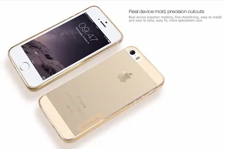 TPU Transparent soft case for Apple iphone SE 5 5S 5E 5SE NILLKIN Nature Series Luxury brand back cover with retailed package 23