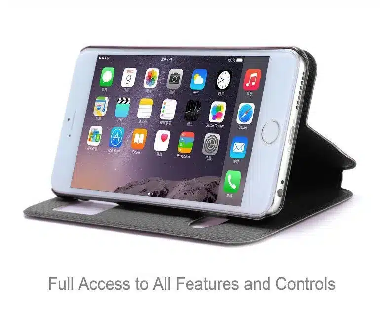 Case For Apple iPhone 6 Plus & iPhone 6S Plus Luxury PU Leather Flip Wallet Case Cover With Kickstand Capa Phone Cases 5.5 inch 12
