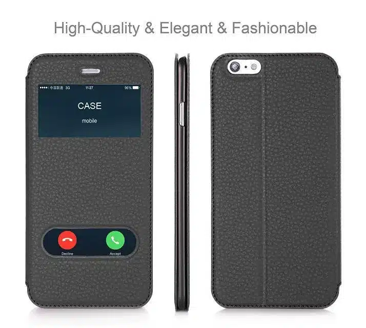 Case For Apple iPhone 6 Plus & iPhone 6S Plus Luxury PU Leather Flip Wallet Case Cover With Kickstand Capa Phone Cases 5.5 inch 14