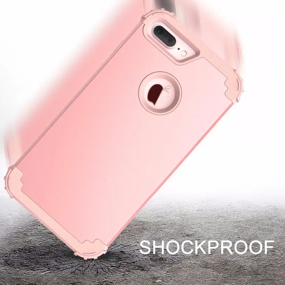 Shockproof Phone Cases for iPhone 6 6S 7 Plus,PC+TPU 3-Layers Hybrid Full-Body Protect Case for iPhone 7 Anti-Knock Phone Shell 10