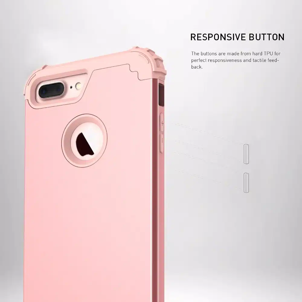 Shockproof Phone Cases for iPhone 6 6S 7 Plus,PC+TPU 3-Layers Hybrid Full-Body Protect Case for iPhone 7 Anti-Knock Phone Shell 14