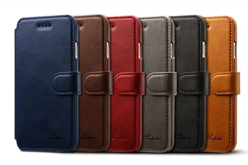 New Arrival Luxury Leather Wallet Phone Case For iPhone 7 8 6 6S Plus Flip Cover Pouch Card Slot Stand Case For iPhone 7/8 Plus 12