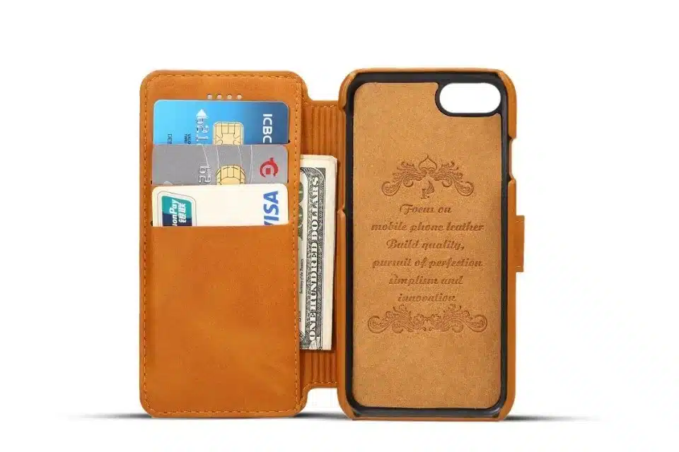 New Arrival Luxury Leather Wallet Phone Case For iPhone 7 8 6 6S Plus Flip Cover Pouch Card Slot Stand Case For iPhone 7/8 Plus 14