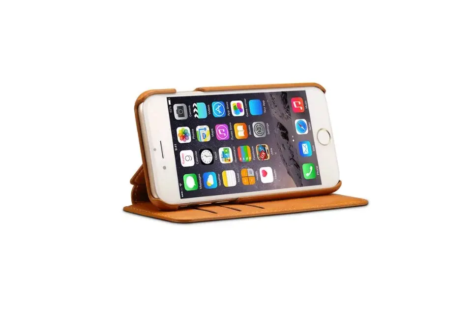New Arrival Luxury Leather Wallet Phone Case For iPhone 7 8 6 6S Plus Flip Cover Pouch Card Slot Stand Case For iPhone 7/8 Plus 17