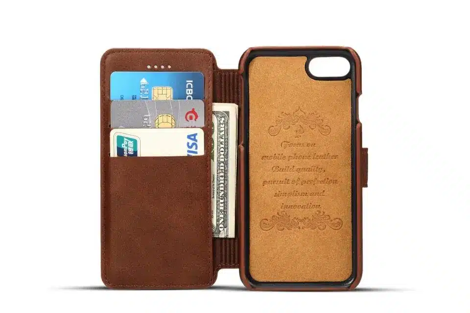 New Arrival Luxury Leather Wallet Phone Case For iPhone 7 8 6 6S Plus Flip Cover Pouch Card Slot Stand Case For iPhone 7/8 Plus 19