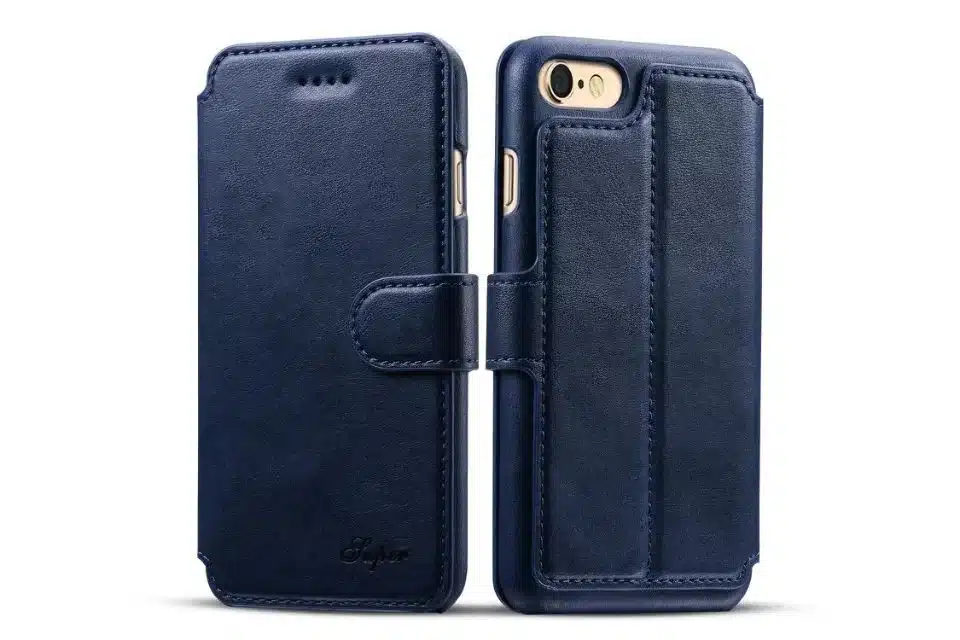 New Arrival Luxury Leather Wallet Phone Case For iPhone 7 8 6 6S Plus Flip Cover Pouch Card Slot Stand Case For iPhone 7/8 Plus 24