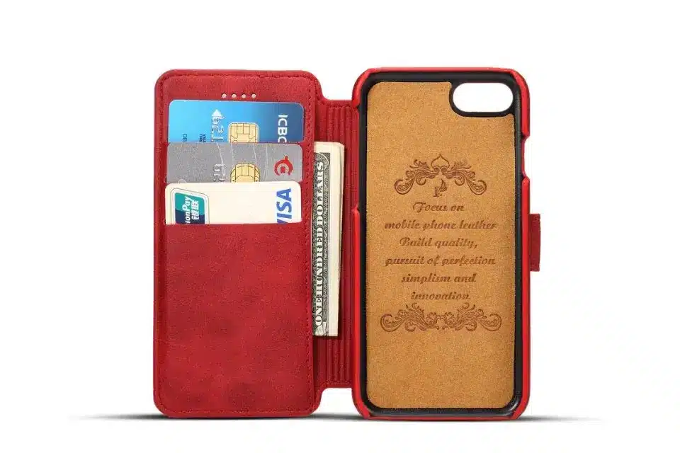 New Arrival Luxury Leather Wallet Phone Case For iPhone 7 8 6 6S Plus Flip Cover Pouch Card Slot Stand Case For iPhone 7/8 Plus 29