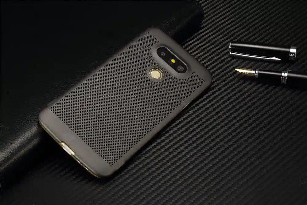 Luxury brand ultra thin New grid back cover case for LG G5 cases and covers for g5 SE original accessories 3