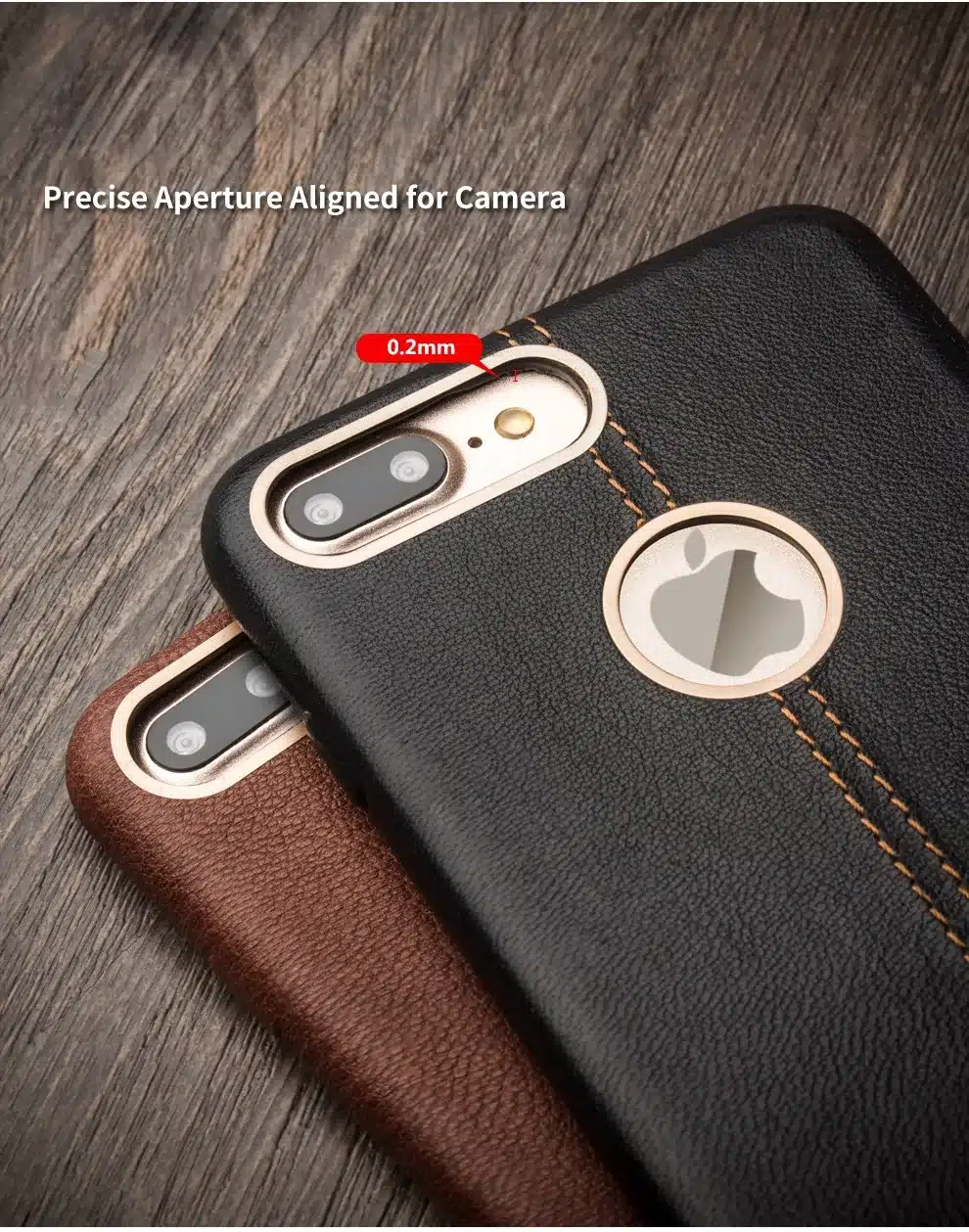 QIALINO Case for iPhone 7 Genuine Leather Back Luxury Cover Case for Apple iPhone plus 7 Slim Fashion phone case 4.7/5.5 inch 15