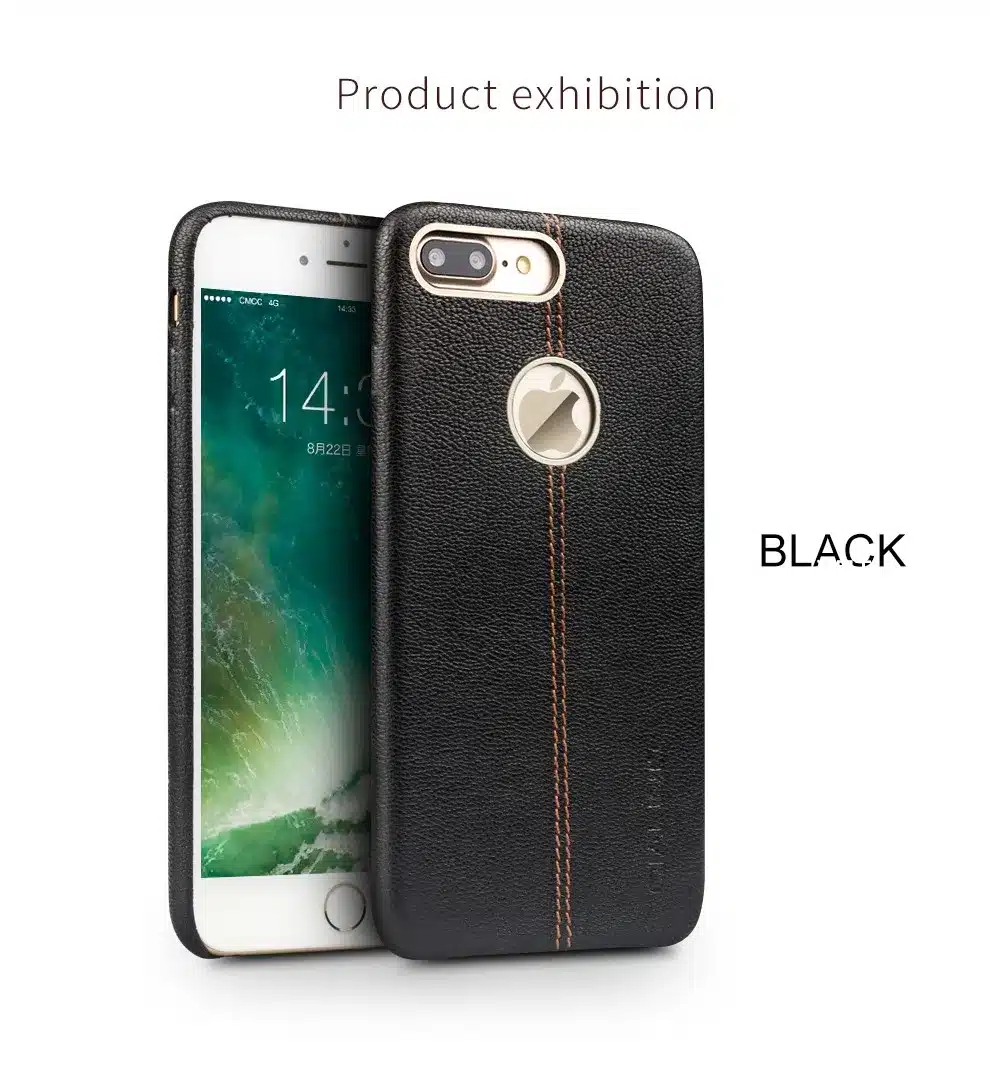 QIALINO Case for iPhone 7 Genuine Leather Back Luxury Cover Case for Apple iPhone plus 7 Slim Fashion phone case 4.7/5.5 inch 20