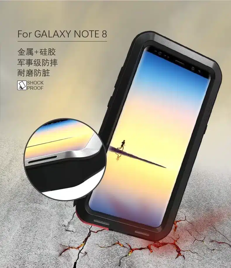LOVE MEI Life Water resistant Metal Case for SAMSUNG Galaxy S3 S4 S5 S6 S7 Edge Plus S8 Plus Note 3 5 4 7 Edge A3 A5 A7 A9 Alpha 8