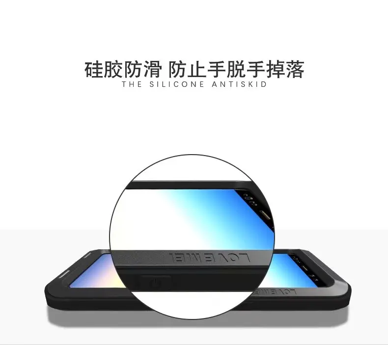 LOVE MEI Life Water resistant Metal Case for SAMSUNG Galaxy S3 S4 S5 S6 S7 Edge Plus S8 Plus Note 3 5 4 7 Edge A3 A5 A7 A9 Alpha 10
