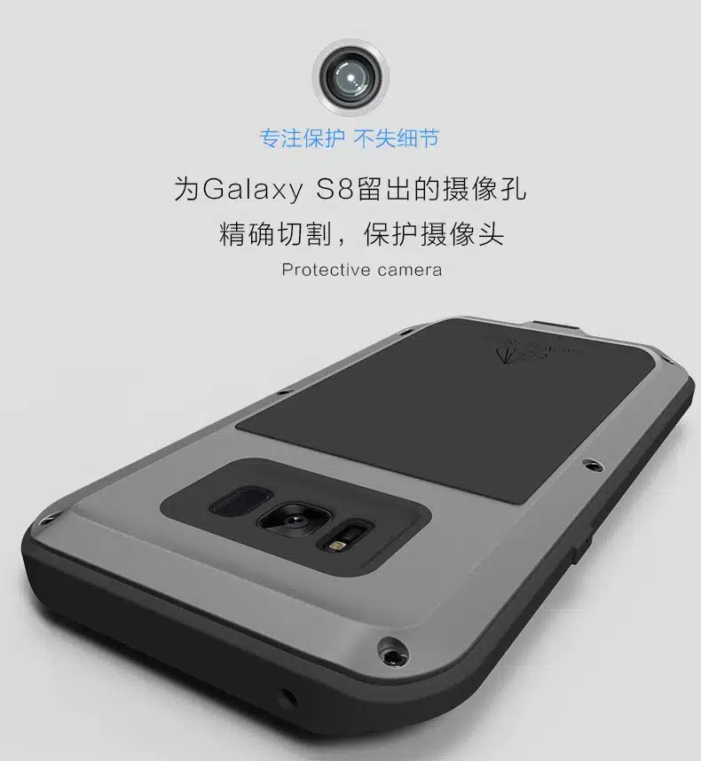 LOVE MEI Life Water resistant Metal Case for SAMSUNG Galaxy S3 S4 S5 S6 S7 Edge Plus S8 Plus Note 3 5 4 7 Edge A3 A5 A7 A9 Alpha 23