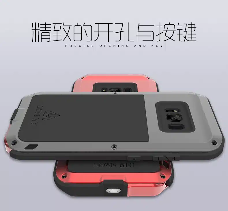 LOVE MEI Life Water resistant Metal Case for SAMSUNG Galaxy S3 S4 S5 S6 S7 Edge Plus S8 Plus Note 3 5 4 7 Edge A3 A5 A7 A9 Alpha 27