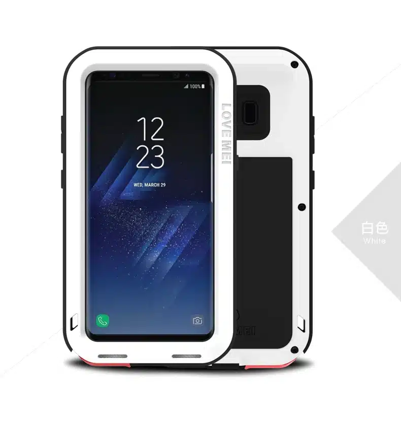 LOVE MEI Life Water resistant Metal Case for SAMSUNG Galaxy S3 S4 S5 S6 S7 Edge Plus S8 Plus Note 3 5 4 7 Edge A3 A5 A7 A9 Alpha 31