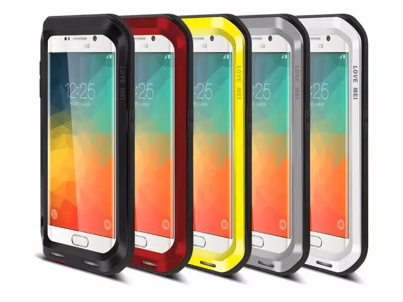 LOVE MEI Life Water resistant Metal Case for SAMSUNG Galaxy S3 S4 S5 S6 S7 Edge Plus S8 Plus Note 3 5 4 7 Edge A3 A5 A7 A9 Alpha 64
