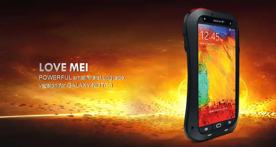 LOVE MEI Life Water resistant Metal Case for SAMSUNG Galaxy S3 S4 S5 S6 S7 Edge Plus S8 Plus Note 3 5 4 7 Edge A3 A5 A7 A9 Alpha 77