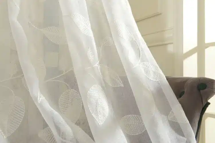 byetee Modern White Embroidered Voile Curtains Bedroom Sheer Curtains for Living Room Tulle for Kitchen Free Shipping 19