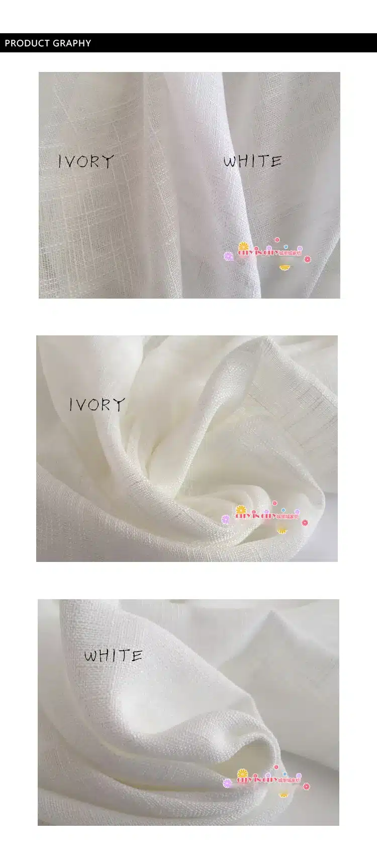 CITYINCITY Tulle American Curtains for Living room Soft White Voile solid Rural Tulle Curtain for bedroom ready made curtain 11