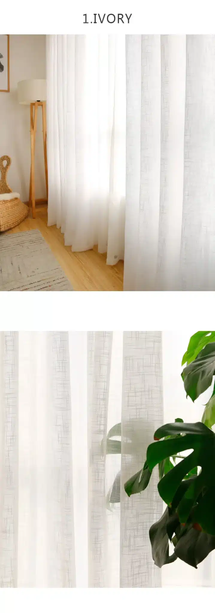 CITYINCITY Tulle American Curtains for Living room Soft White Voile solid Rural Tulle Curtain for bedroom ready made curtain 12