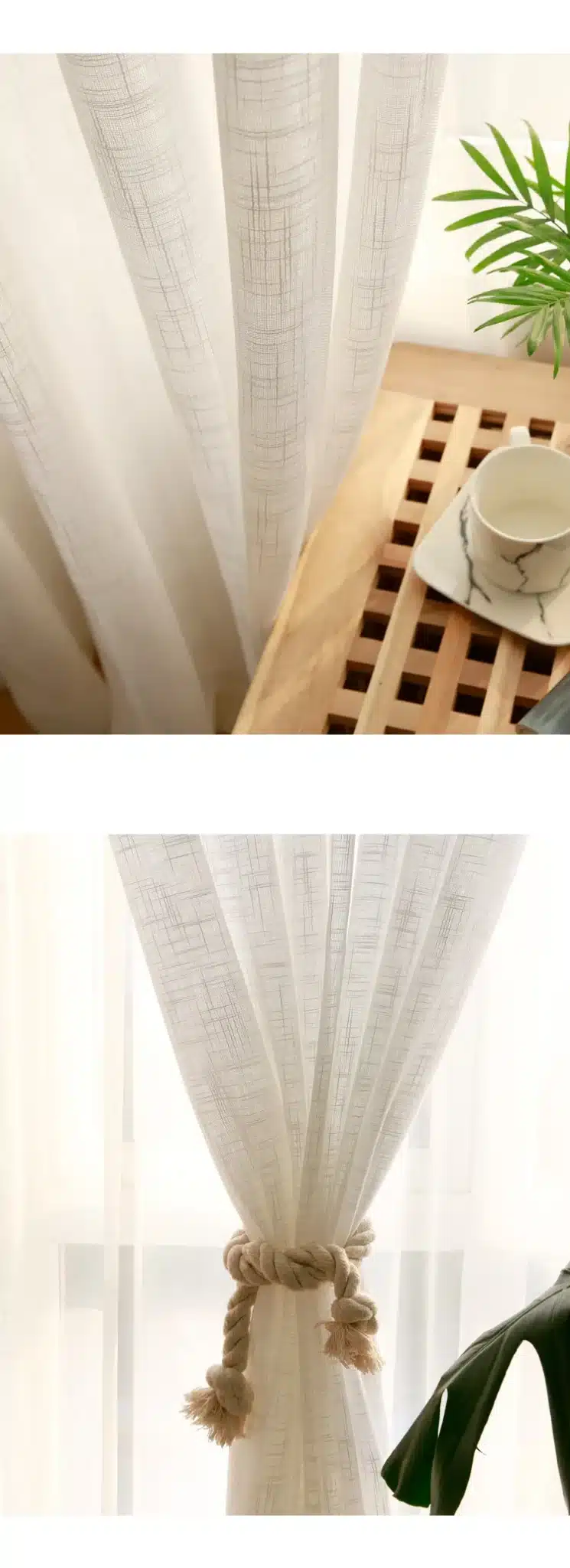 CITYINCITY Tulle American Curtains for Living room Soft White Voile solid Rural Tulle Curtain for bedroom ready made curtain 13