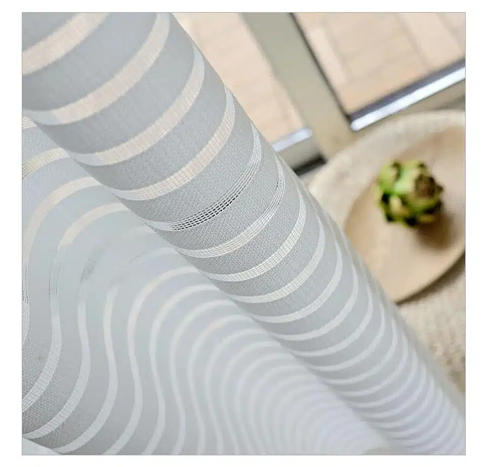 Sunny Solid Stripe Voile Window Sheer Curtains for Livingroom Bedroom GIGIZAZA Tulle Drape Stripe Process White Color 25
