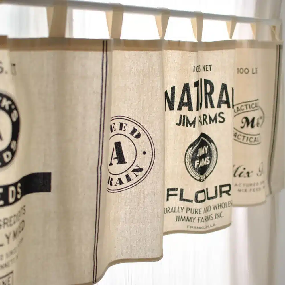 FUYA Modern Black& White Minimalist Style Kitchen Half-curtain Kitchen Curtain Cafe Short Panel Curtain 6