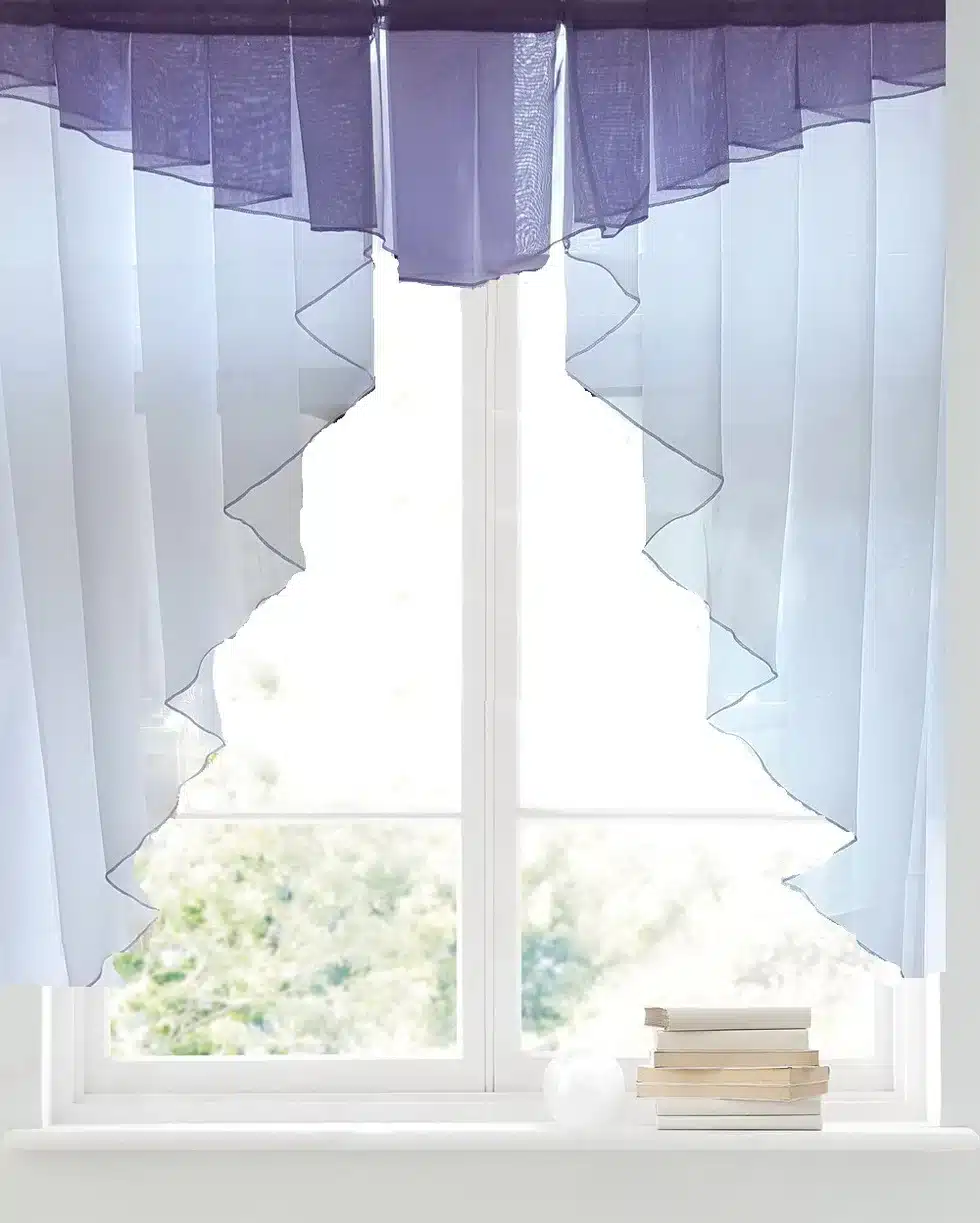11 colors Fashion Pleated Roman Curtain Design Stitching Colors Tulle Balcony Kitchen Window Curtain Blind 1pc 22