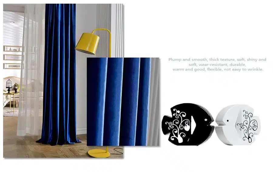 Ruby velvet shiny fabric window curtains black out blinds curtains for bedroom livingroom decorative for rooms grey burgundy 18
