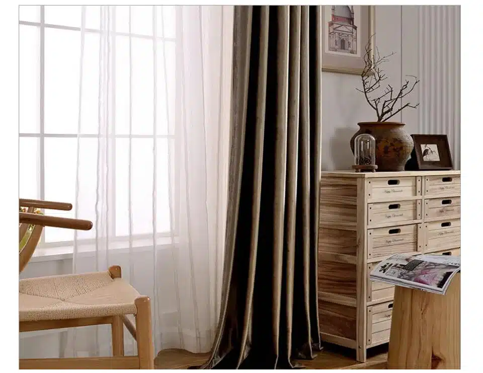 Ruby velvet shiny fabric window curtains black out blinds curtains for bedroom livingroom decorative for rooms grey burgundy 29