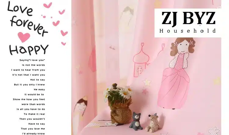Cute cartoon custom green shading cloth curtains for living room windows dining bedroom children room princess castle 24