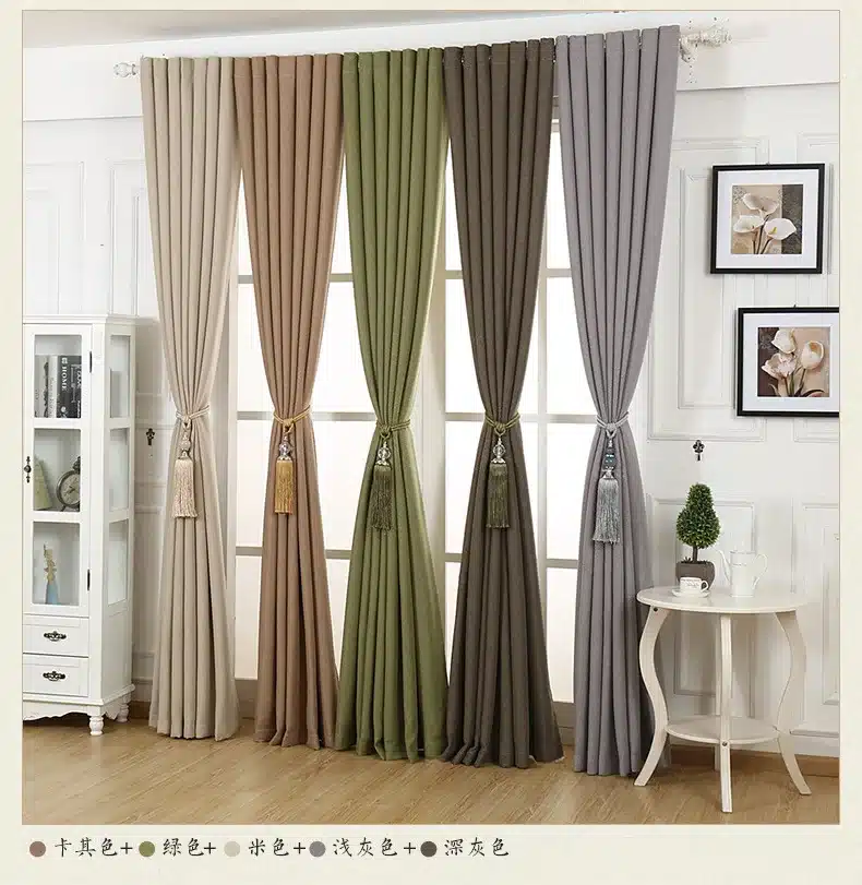 Linen curtains for bedroom modern minimalist blackout curtains for living room rideaux pour le salon rideaux luxe salon 24