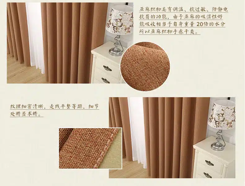 Linen curtains for bedroom modern minimalist blackout curtains for living room rideaux pour le salon rideaux luxe salon 26