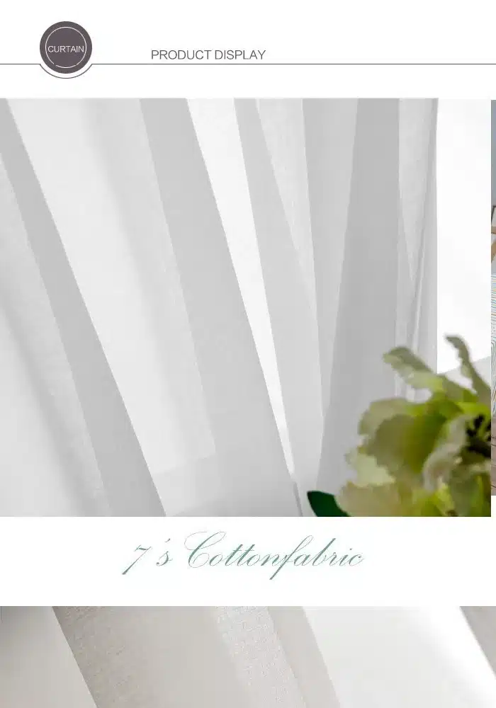 CITYINCITY Soft White Tulle Curtains For Living room Japan style Voile Sheer Window Curtain for bedroom Dinning room Customized 9