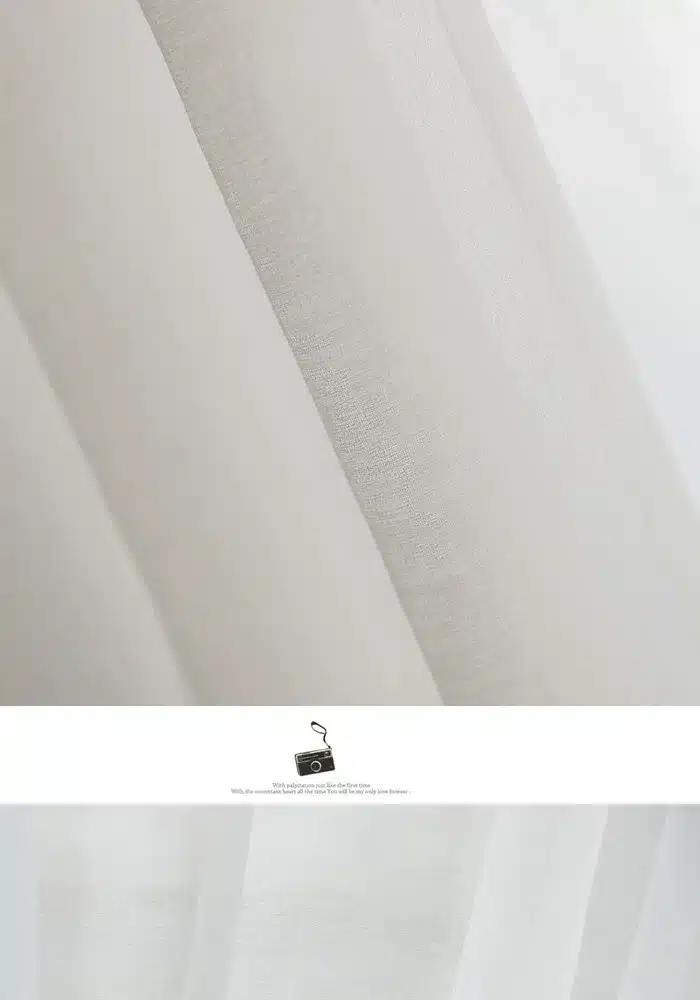 CITYINCITY Soft White Tulle Curtains For Living room Japan style Voile Sheer Window Curtain for bedroom Dinning room Customized 10