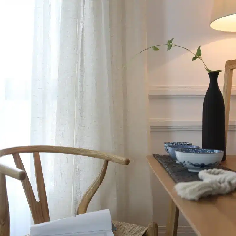 New Elegant Modern Solid Faux Linen Sheer Curtains for Living Room Tulle Curtains for the Bedroom Kitchen Curtains Custom Made 6