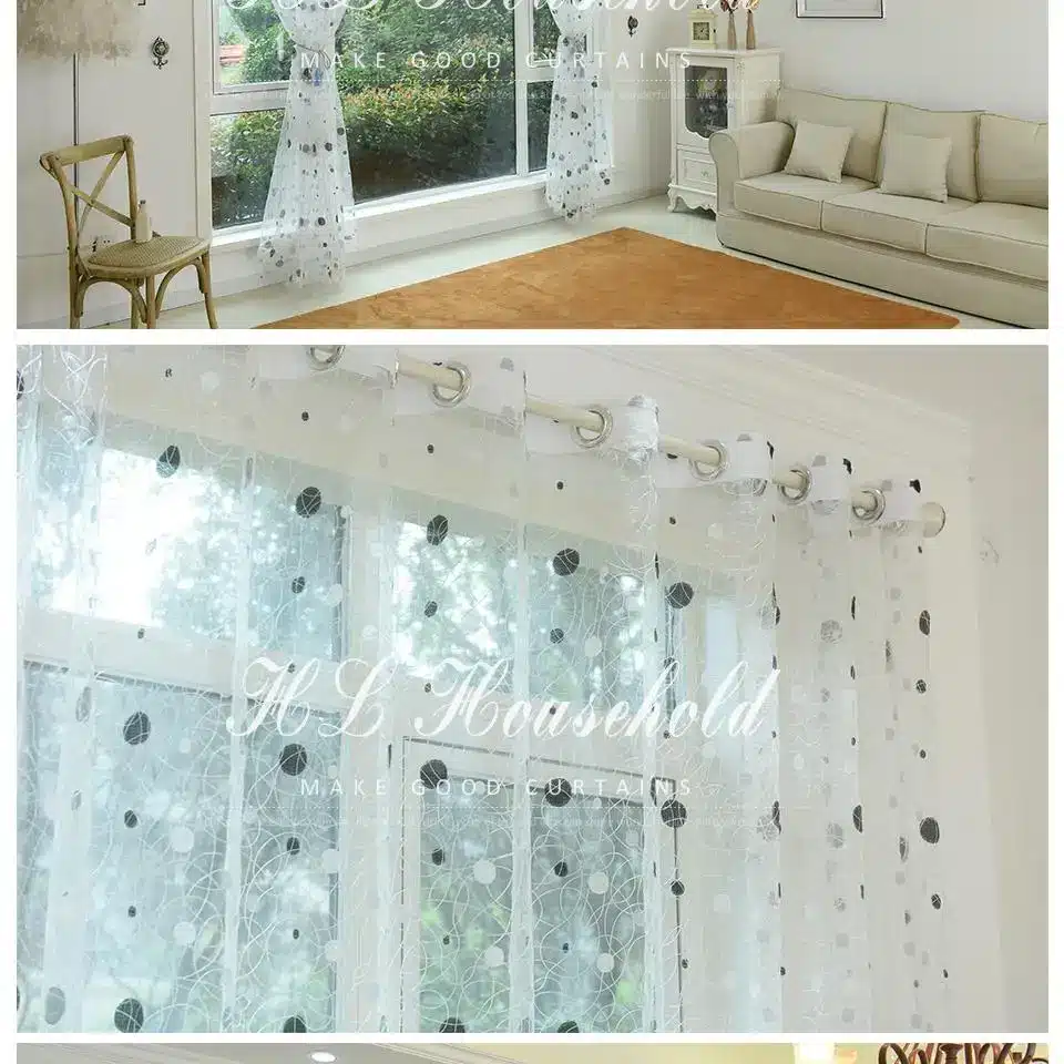 2015 New bird nest modern window sheer curtain for kitchen living room the bedroom finished blinds tulle for windows fabric 6