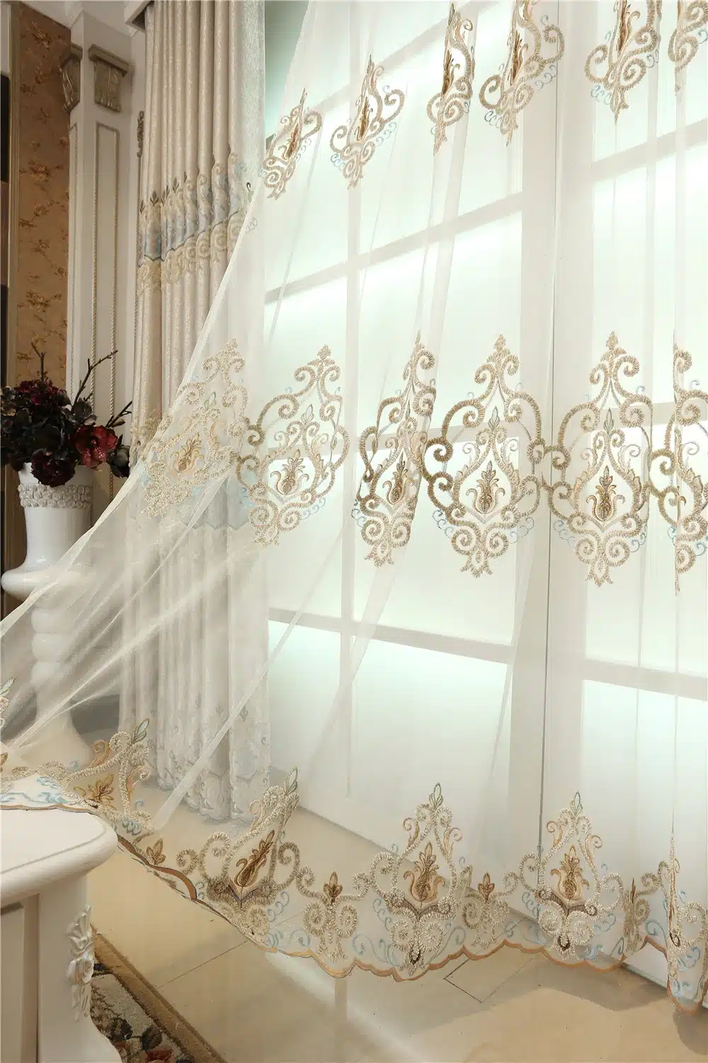 Custom-made Royal villa luxury European full shade curtains for living room window curtain Bedroom Window curtain kitchen/Hotel 39