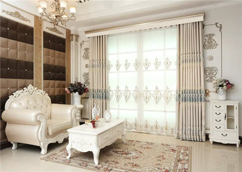 Custom-made Royal villa luxury European full shade curtains for living room window curtain Bedroom Window curtain kitchen/Hotel 44