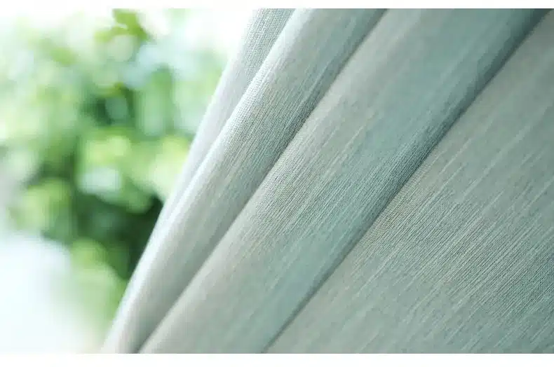 American Solid Color Thick Faux Linen Blackout Curtains for Living Room Colorful Bedroom Curtains Luxury Curtains for Children 7