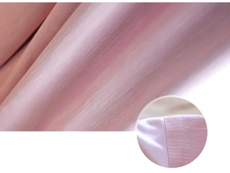 American Solid Color Thick Faux Linen Blackout Curtains for Living Room Colorful Bedroom Curtains Luxury Curtains for Children 17