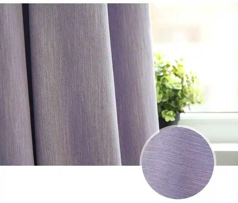 American Solid Color Thick Faux Linen Blackout Curtains for Living Room Colorful Bedroom Curtains Luxury Curtains for Children 27