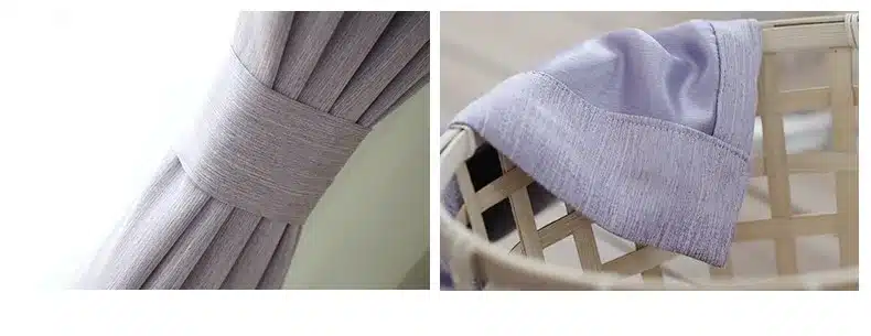 American Solid Color Thick Faux Linen Blackout Curtains for Living Room Colorful Bedroom Curtains Luxury Curtains for Children 30