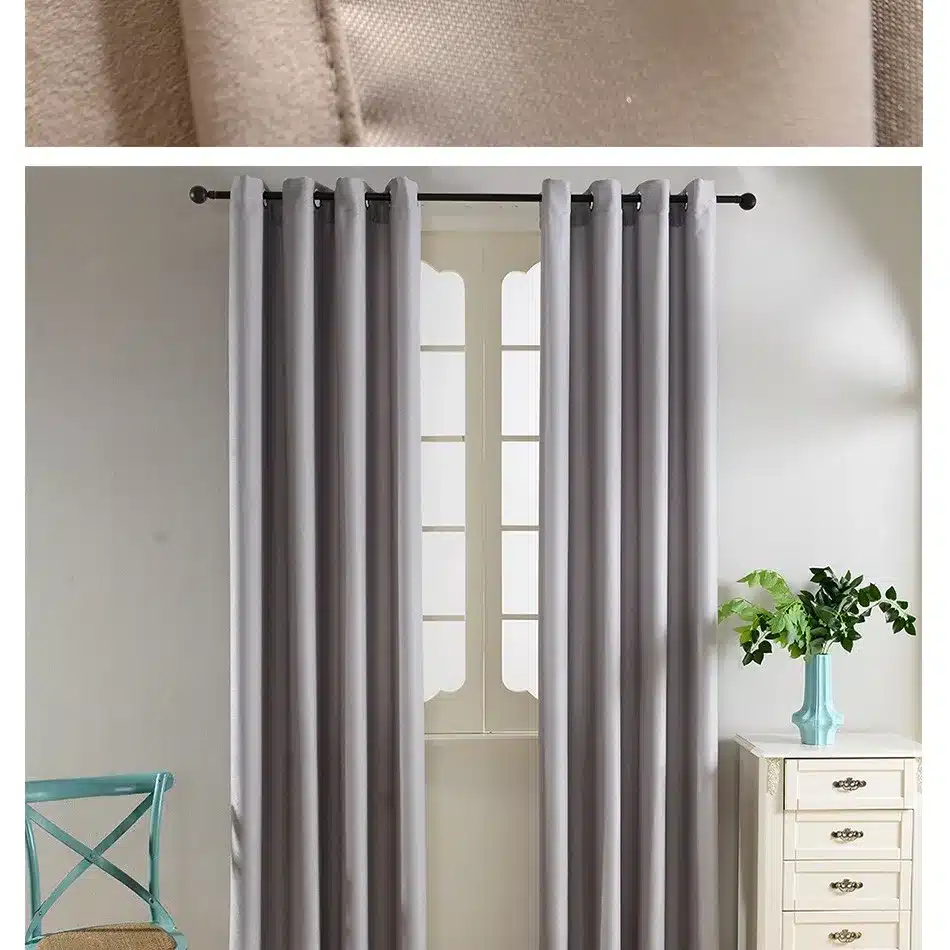 Top Finel Modern Solid Velvet Blackout Curtains for Living Room Bedroom Luxury Black Out Curtains Thick Thermal Night Curtain 22