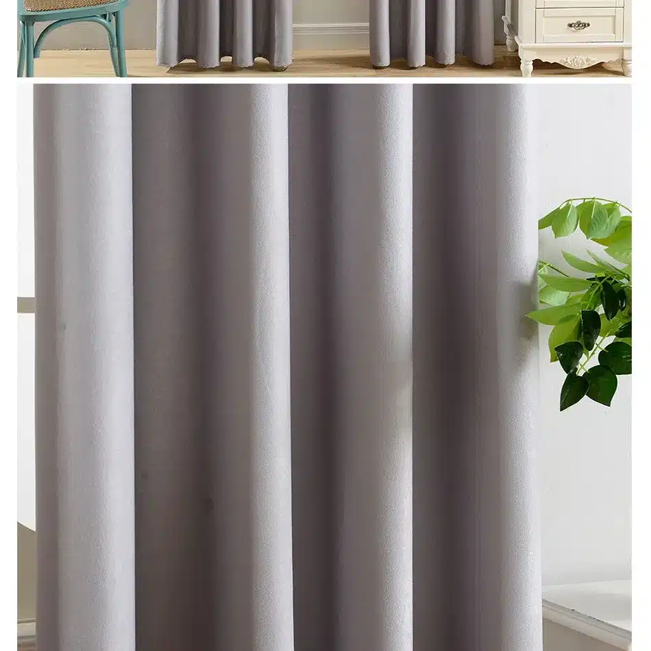 Top Finel Modern Solid Velvet Blackout Curtains for Living Room Bedroom Luxury Black Out Curtains Thick Thermal Night Curtain 23